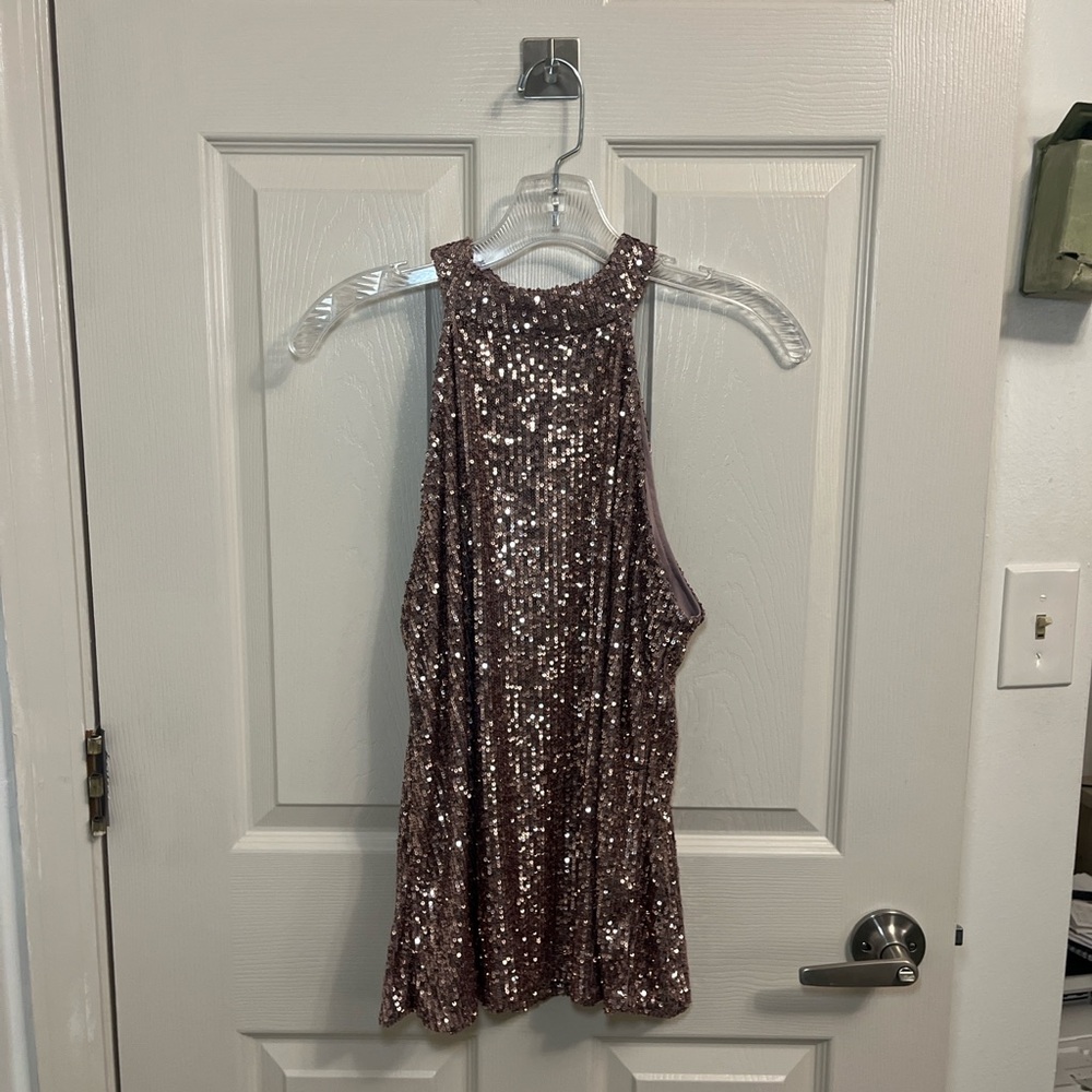 Sequin Sleeveless Top